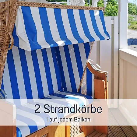 Hunde Ohne Aufpreis - Hagemeister - Auch Im Winter Toll! Sauna Im Haus - 6 Min Zum - 2 Ueberdachte Balkone Mit Strandkoerben Apartament *