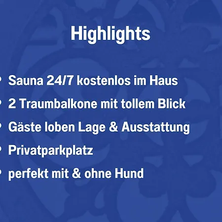 Hunde Ohne Aufpreis - Hagemeister - Sauna Im Haus - 6 Min Zum - 2 Traumbalkone - Privatparkplatz 아파트