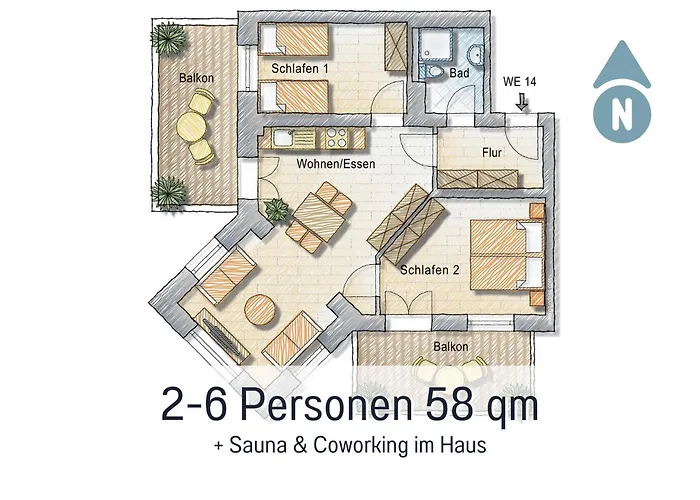 Hunde Ohne Aufpreis - Fewo Hagemeister Sellin - Sauna Im Haus - 6 Min Zum Strand - 2 Traumbalkone - Privatparkplatz 아파트 Sellin (Rugen)